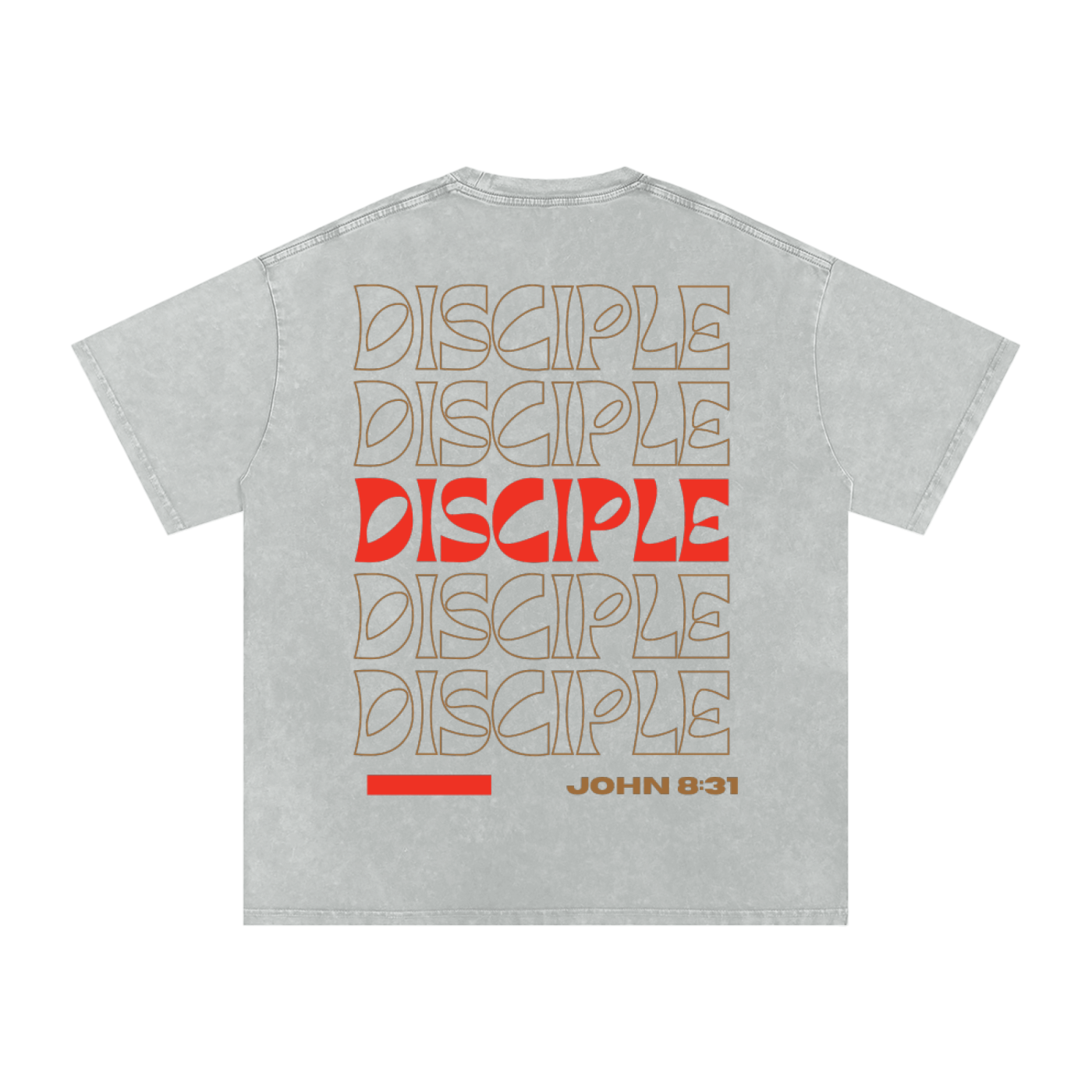 DISCIPLE Acid Wash Oversize T-Shirt