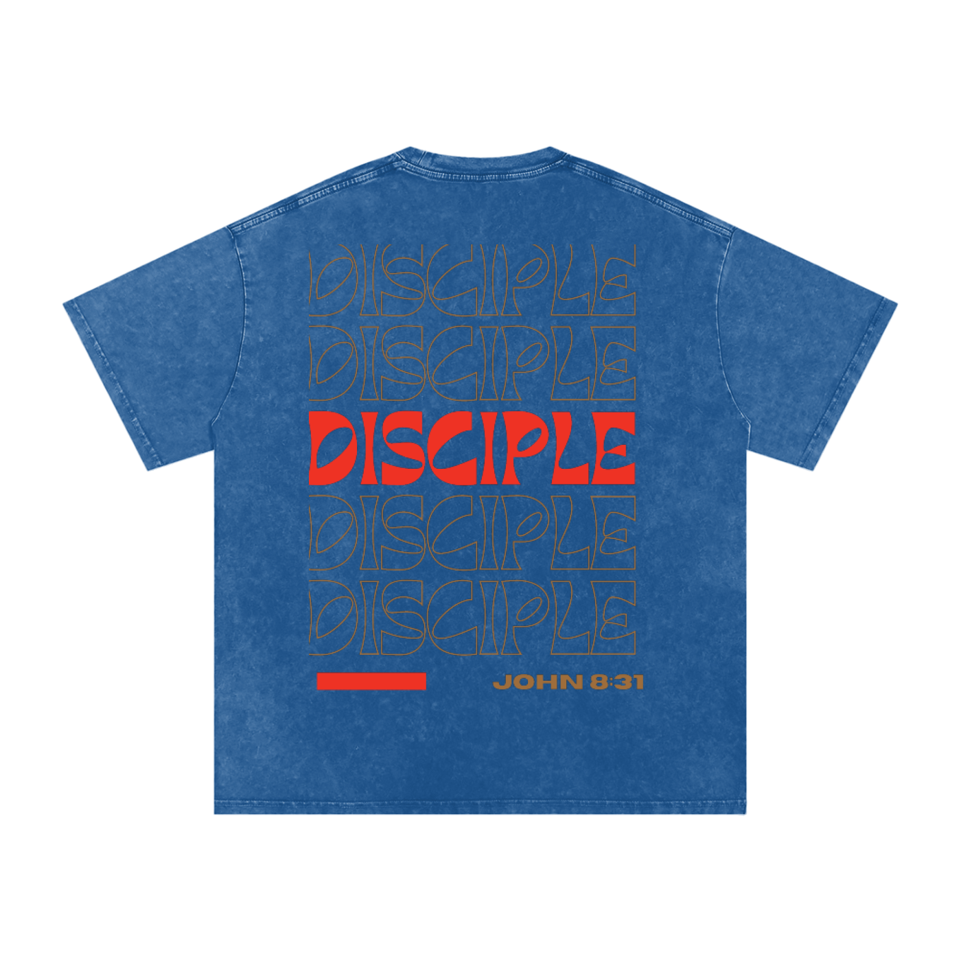 DISCIPLE Acid Wash Oversize T-Shirt
