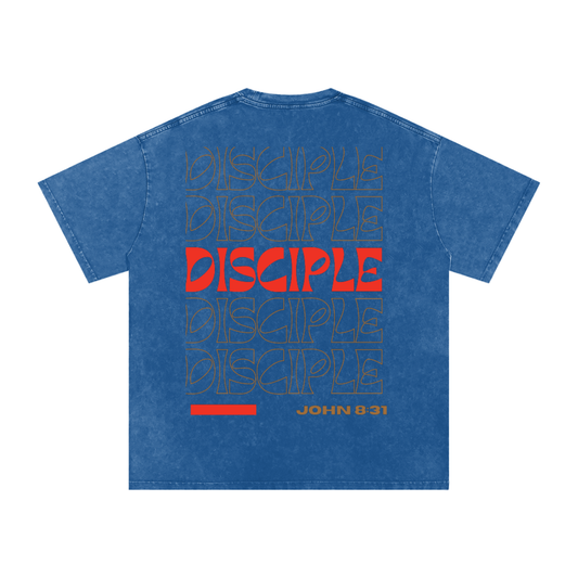 DISCIPLE Acid Wash Oversize T-Shirt