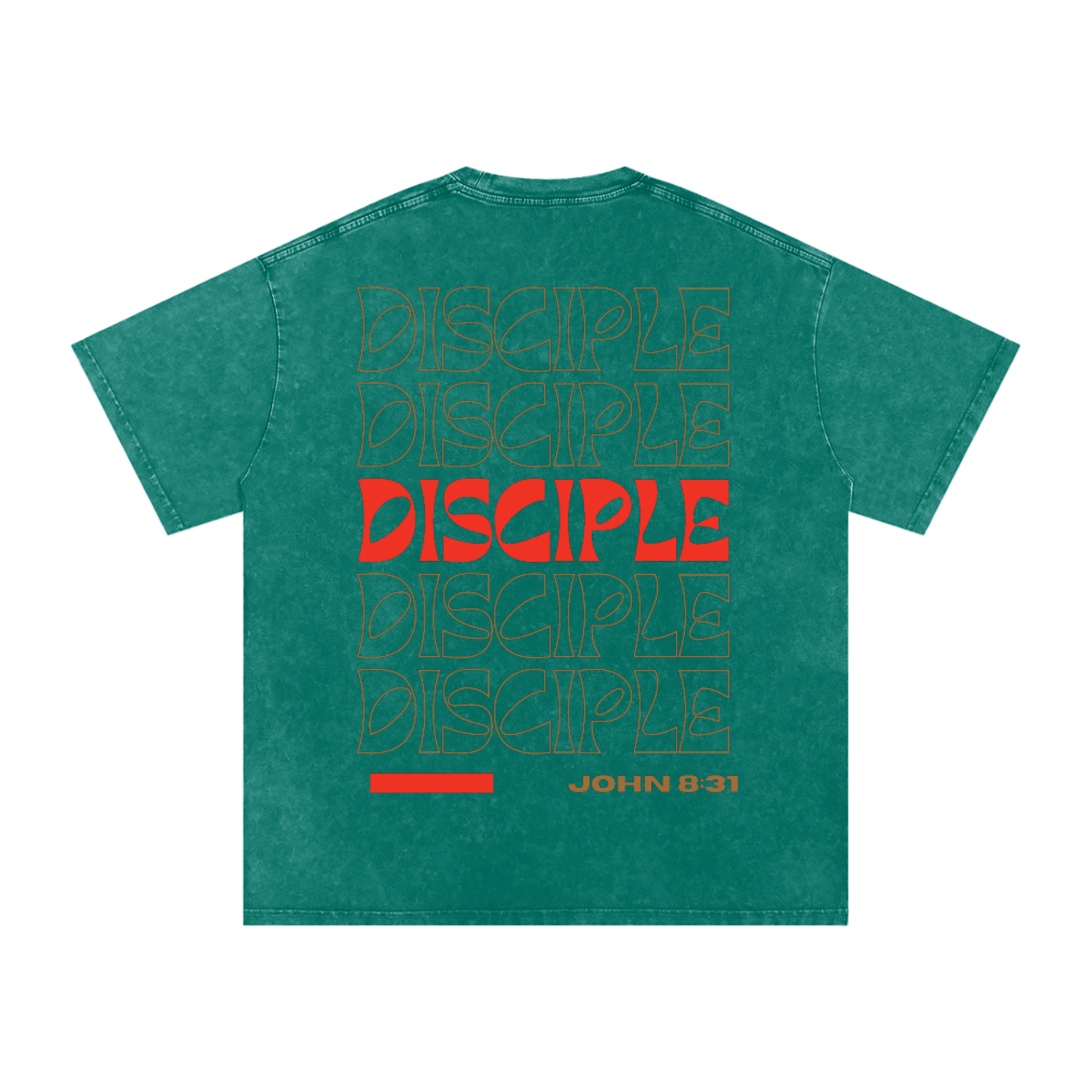 DISCIPLE Acid Wash Oversize T-Shirt