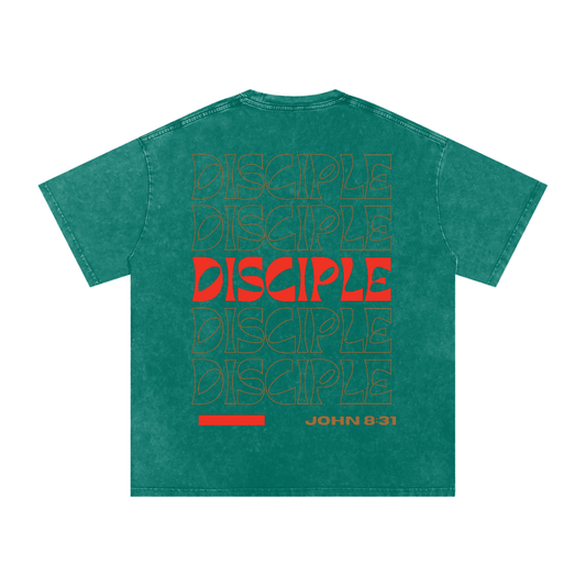 DISCIPLE Acid Wash Oversize T-Shirt