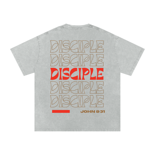 DISCIPLE Acid Wash Oversize T-Shirt