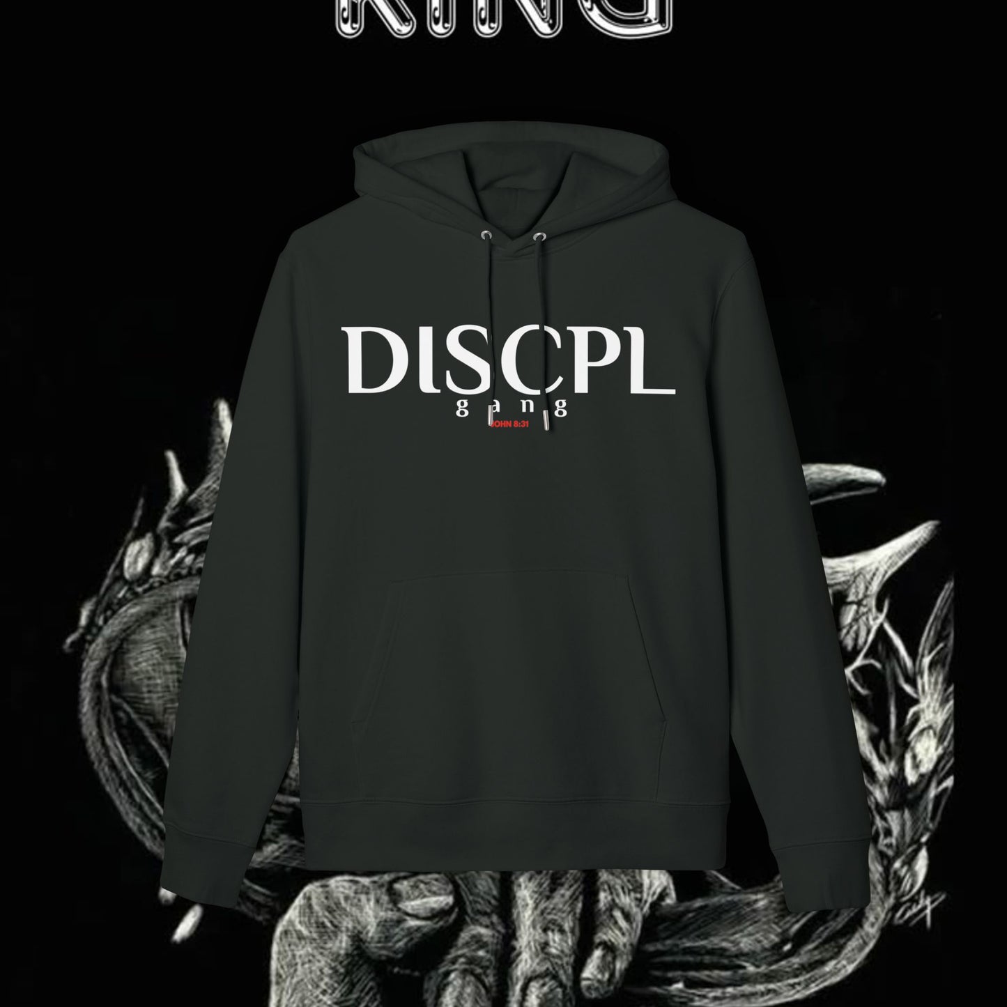 DISCPL brand John 8:31 Hoodie