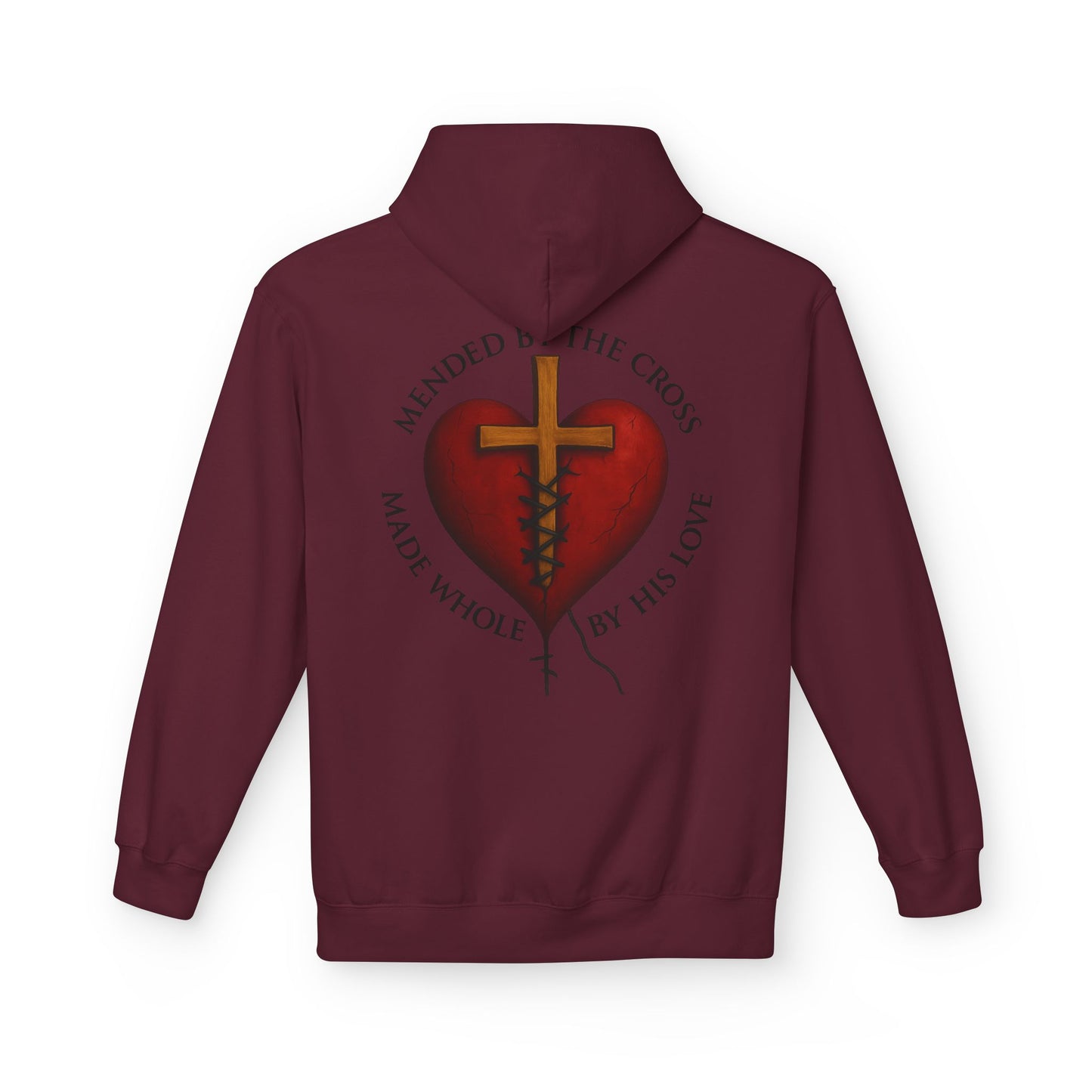 Mended heart Midweight Softstyle Fleece Hoodie