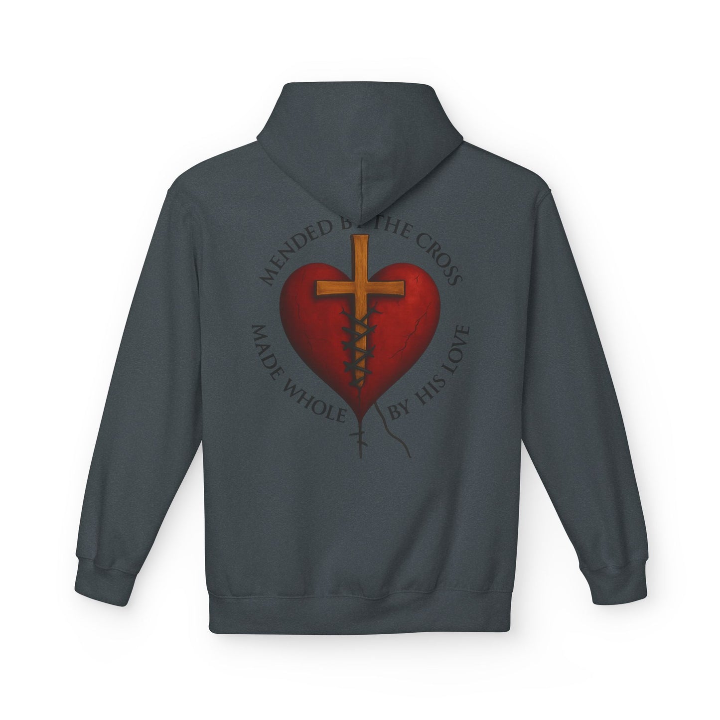 Mended heart Midweight Softstyle Fleece Hoodie