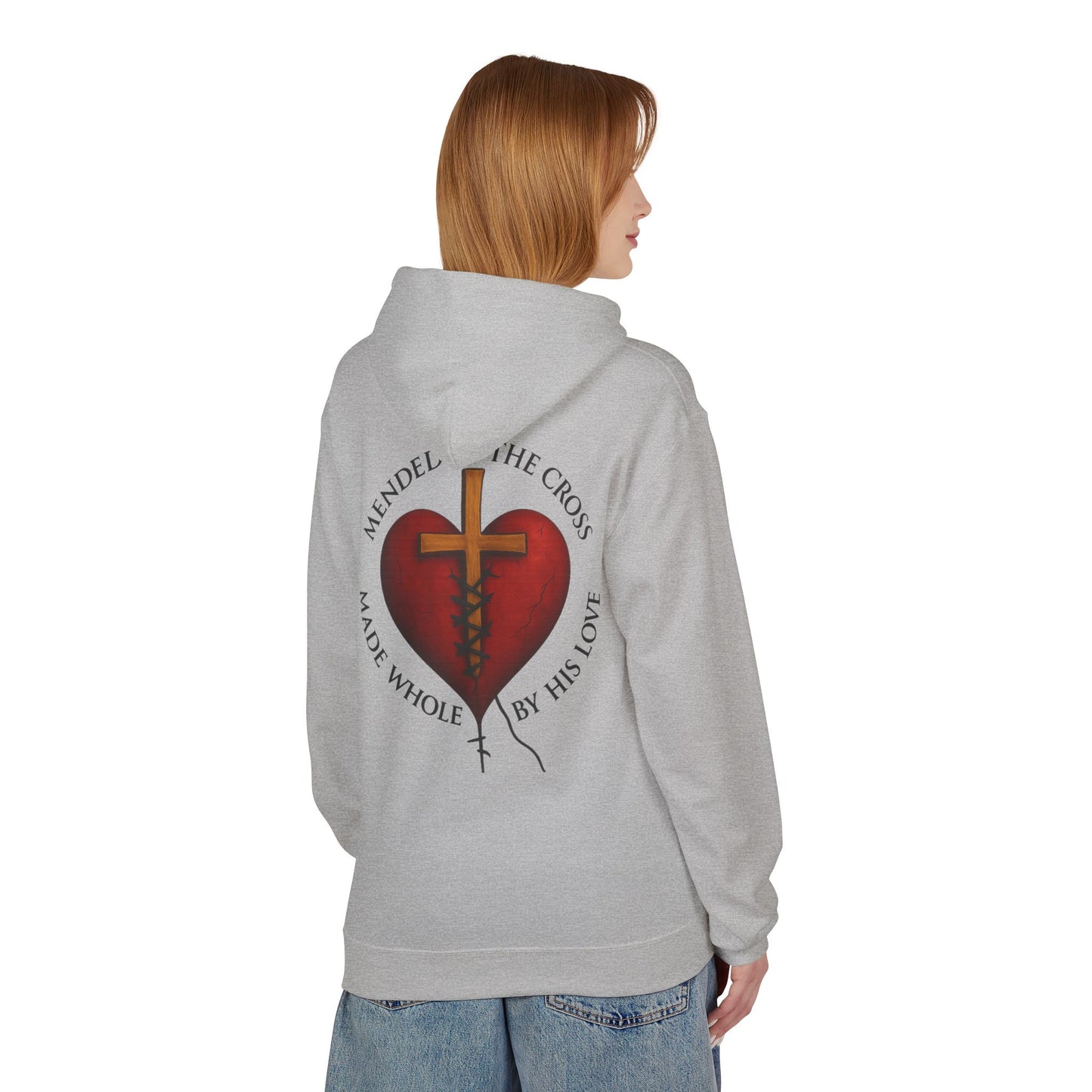 Mended heart Midweight Softstyle Fleece Hoodie
