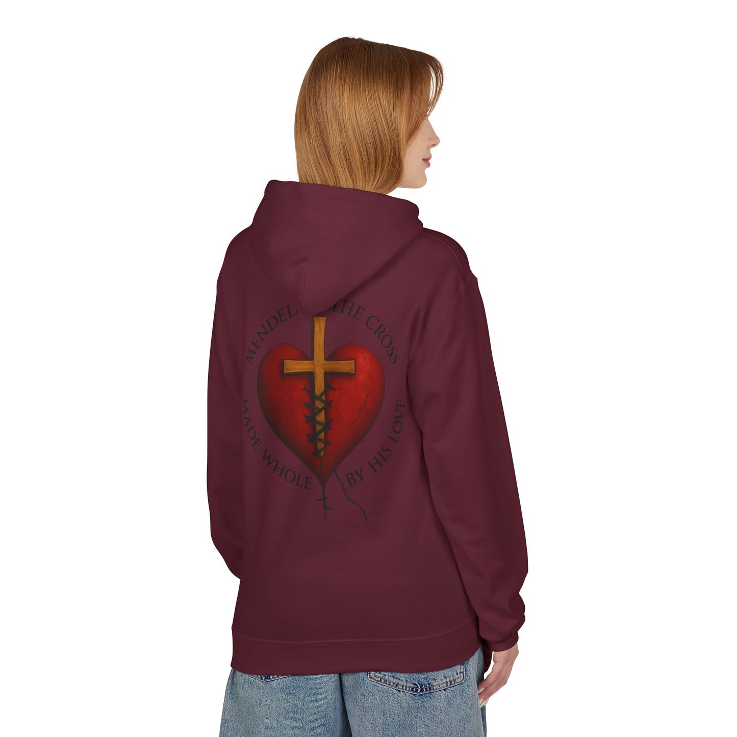 Mended heart Midweight Softstyle Fleece Hoodie