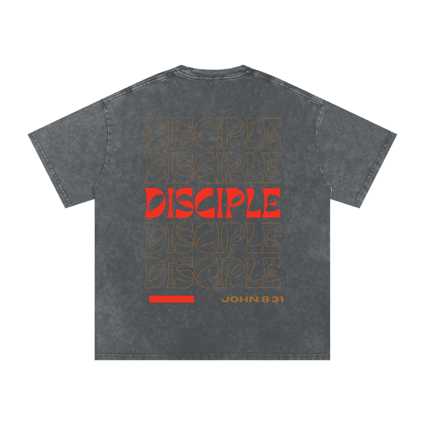 DISCIPLE Acid Wash Oversize T-Shirt