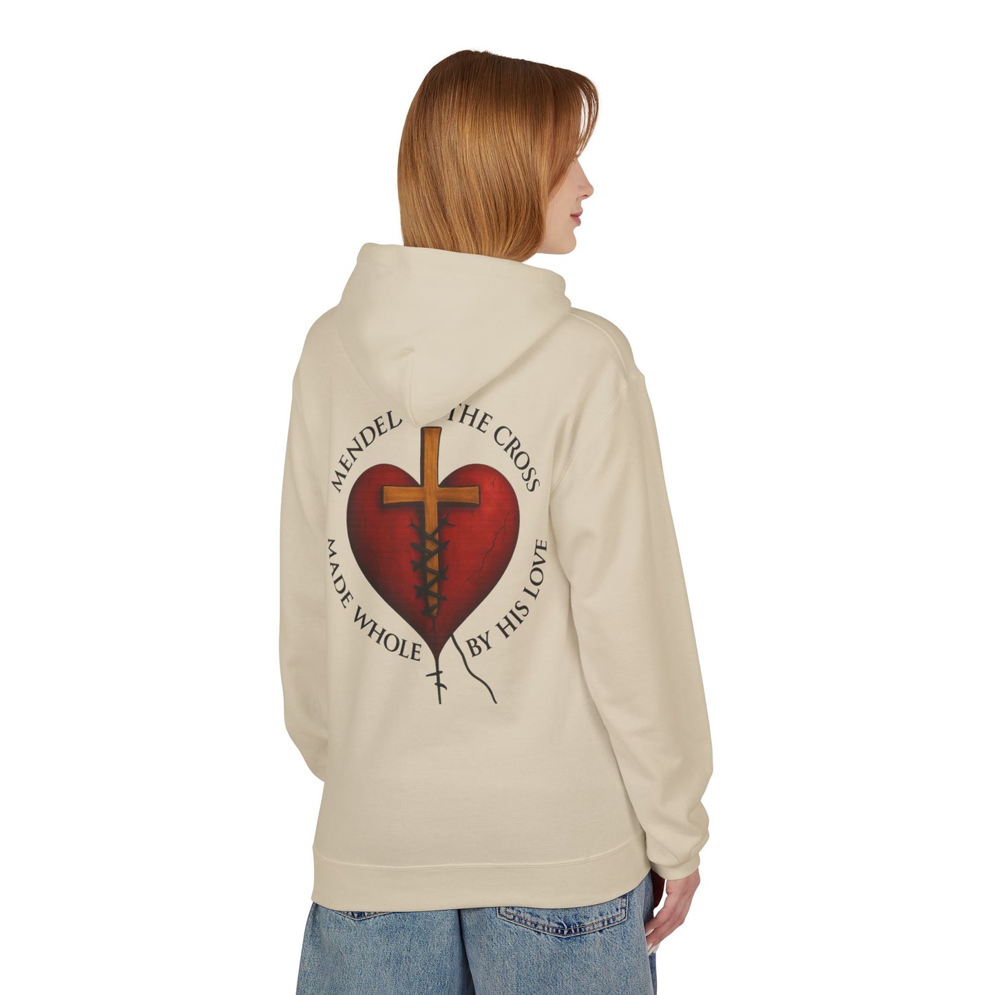 Mended heart Midweight Softstyle Fleece Hoodie