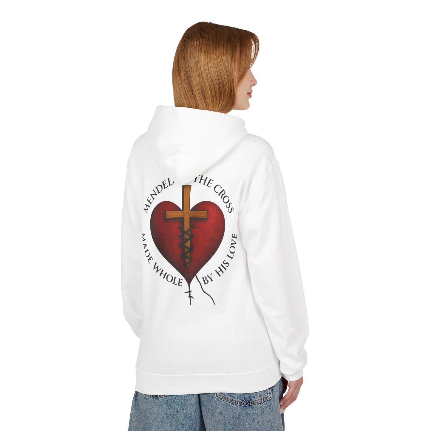 Mended heart Midweight Softstyle Fleece Hoodie
