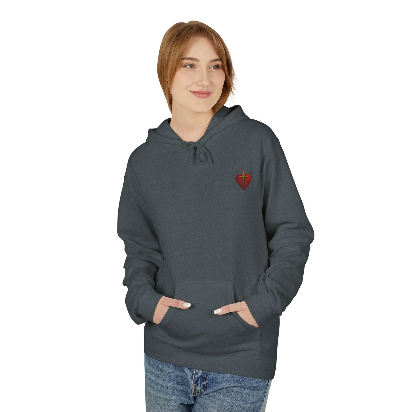 Mended heart Midweight Softstyle Fleece Hoodie